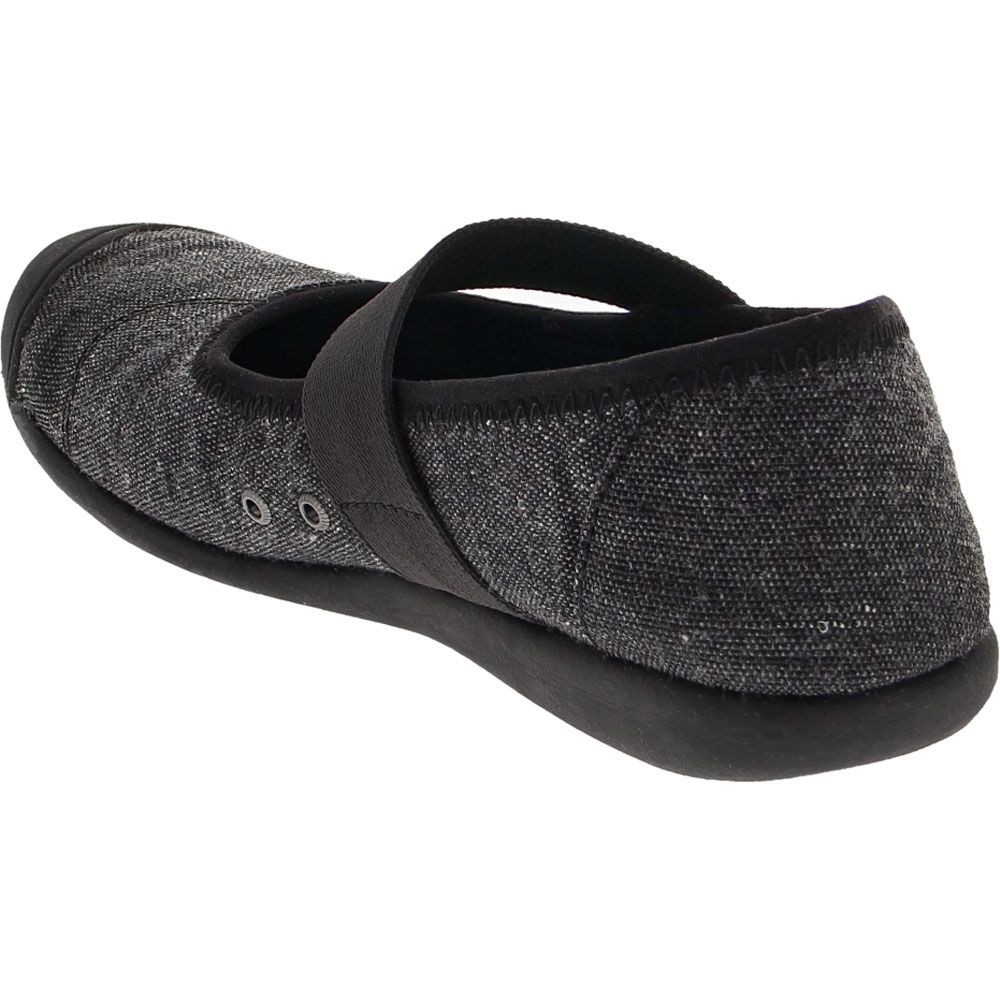 KEEN Sienna Canvas Mj Casual Shoes - Womens Black Back View