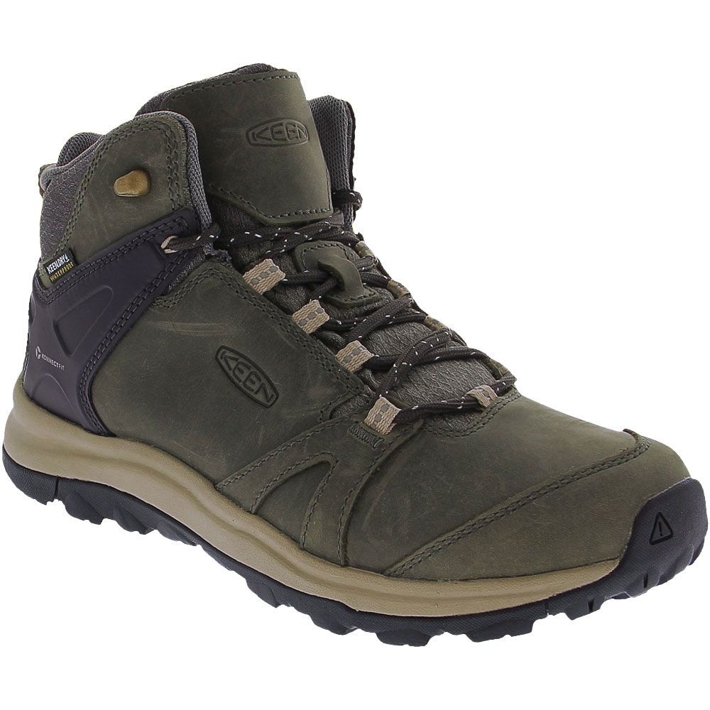 KEEN Terradora Leath 2wp Hiking Boots - Womens Magnet Plaza Taupe