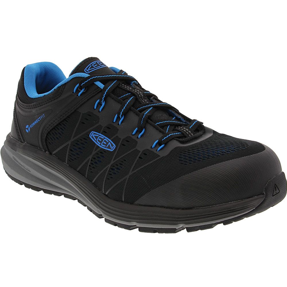 KEEN Utility Vista Energy Composite Toe Work Shoes - Mens Brilliant Blue Black
