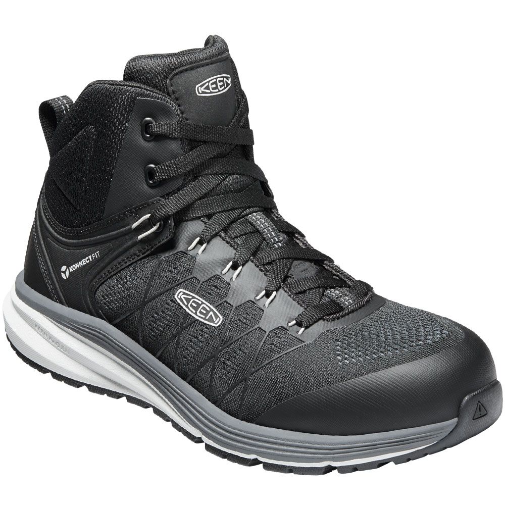 KEEN Utility Vista Mid Composite Toe Work Shoes - Mens Vapor Black