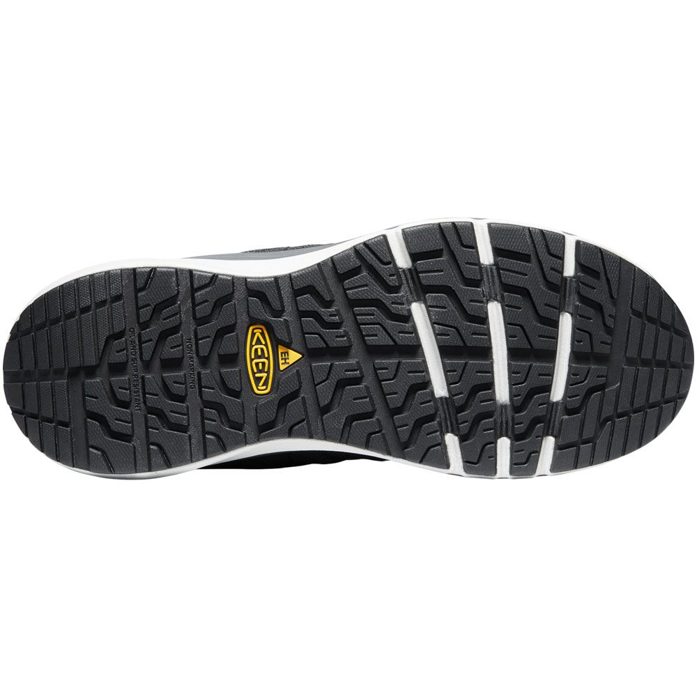 KEEN Utility Vista Mid Composite Toe Work Shoes - Mens Vapor Black Sole View