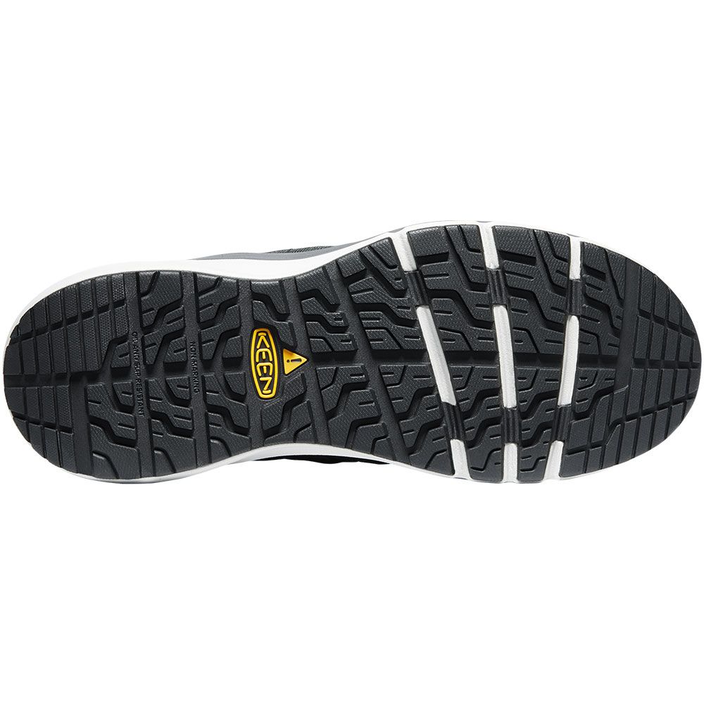 KEEN Vista Energy ESD Composite Toe Work Shoes - Mens Vapor Black Sole View