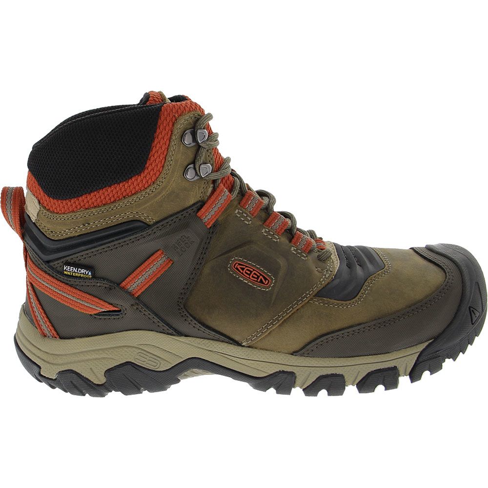 'KEEN Ridge Flex Mid Wp Hiking Boots - Mens Brown