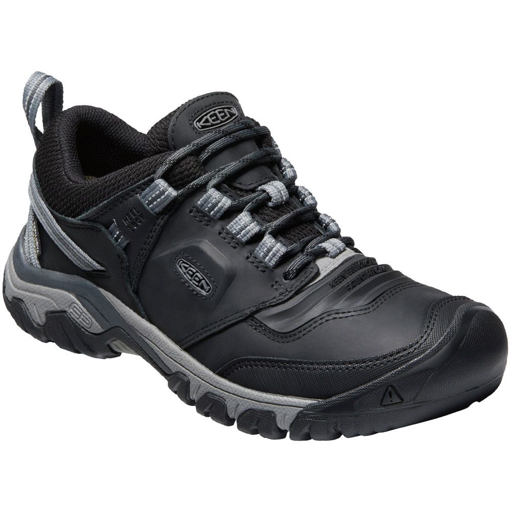 KEEN Ridge Flex Wp Hiking Shoes - Mens Black Magnet