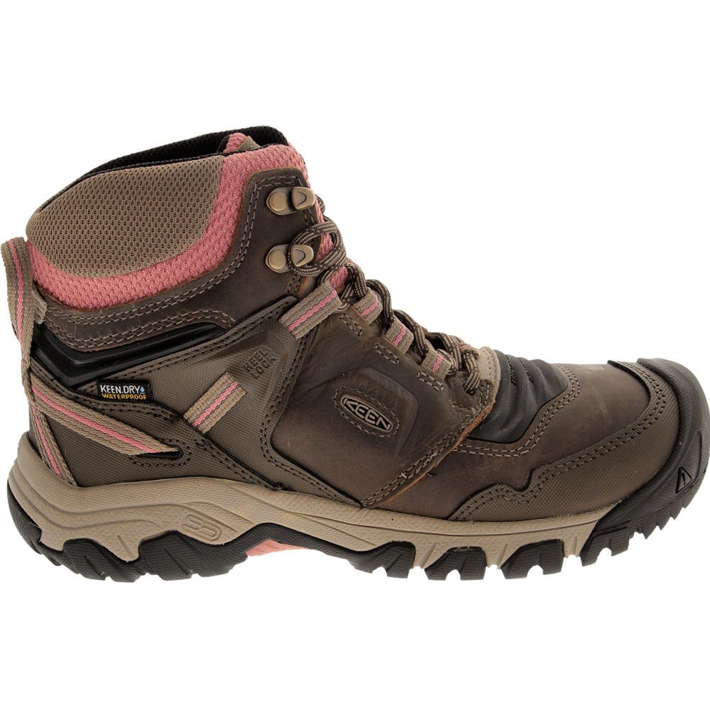 'KEEN Ridge Flex Mid Wp Hiking Boots - Womens Brown