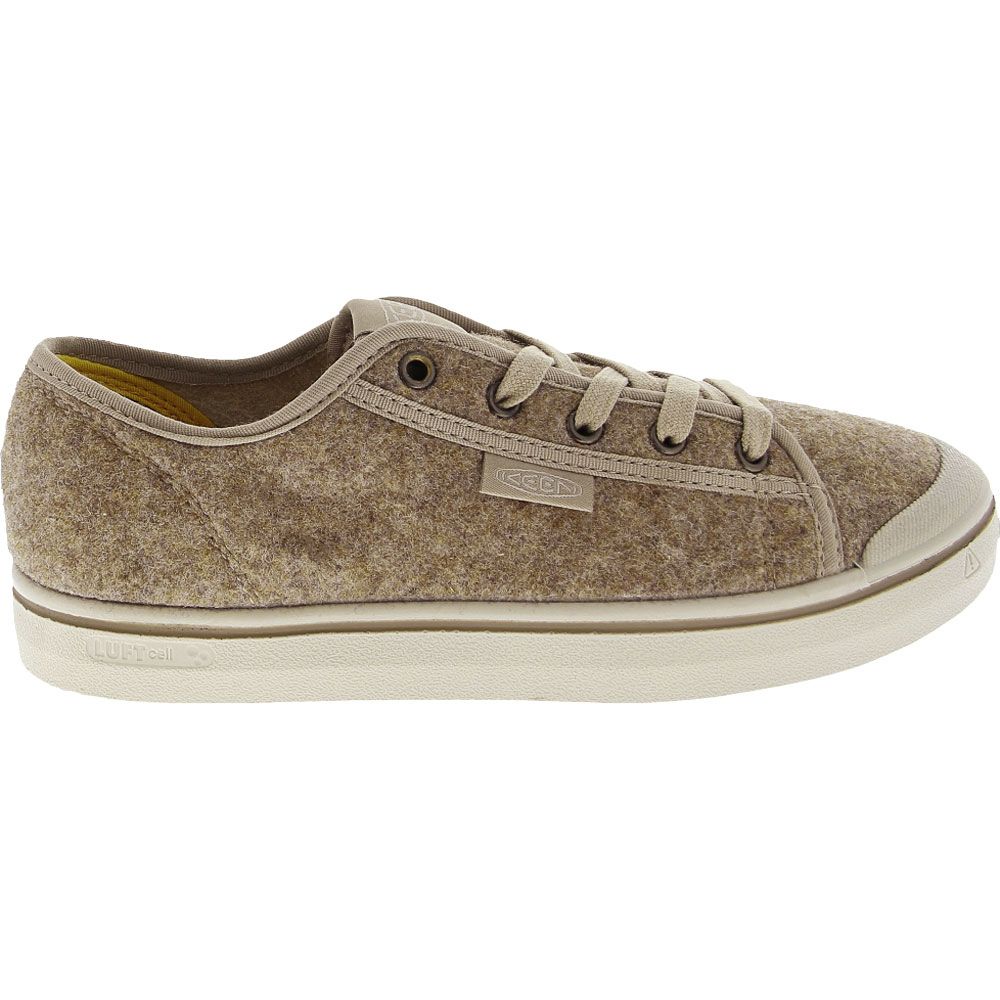 KEEN Elsa Lite Felt Lifestyle Shoes - Womens Taupe Side View