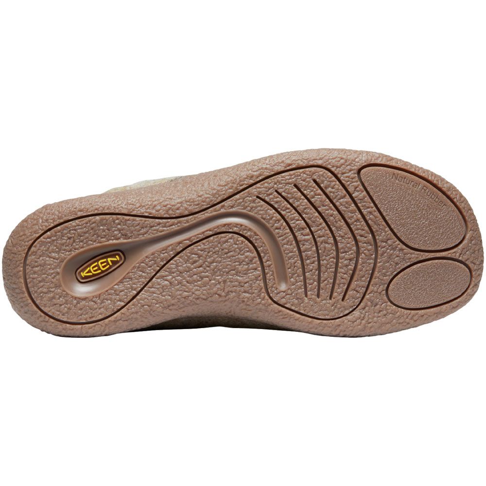 KEEN Howser Wrap Slippers - Womens Taupe Felt Sole View