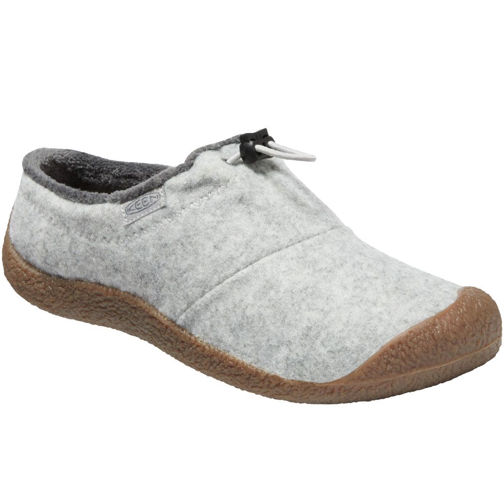 KEEN Howser 3 Slide Slippers - Womens Light Gray Wool
