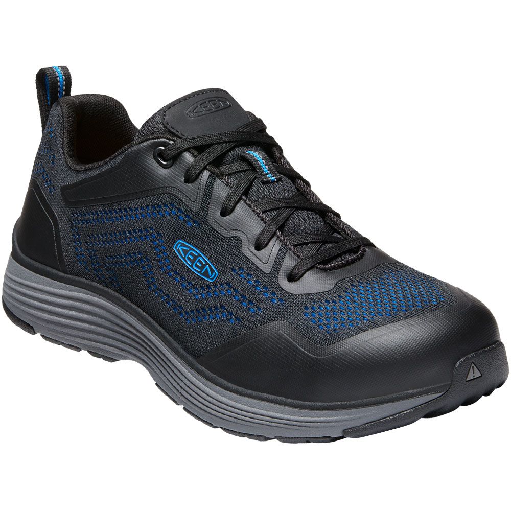 KEEN Utility Sparta 2 Mens Safety Toe Work Shoes Brilliant Blue Black