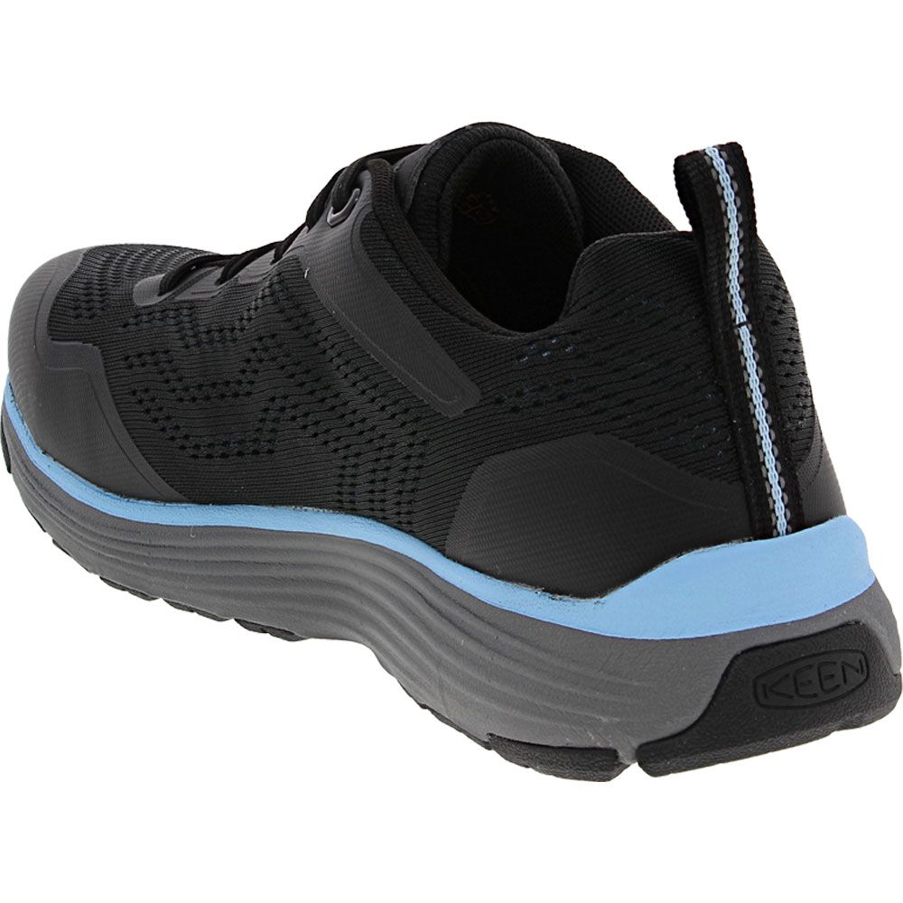KEEN Utility Sparta 2 Safety Toe Work Shoes - Womens Airy Blue Black Back View