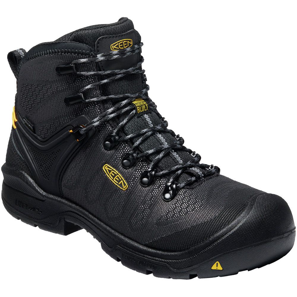KEEN Dearborn Wp Composite Toe Work Boots - Mens Black Steel Grey