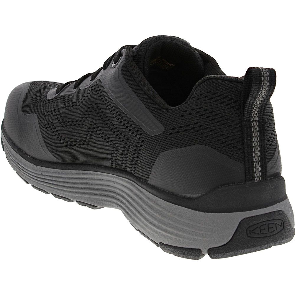 KEEN Utility Sparta 2 Non-Safety Toe Work Shoes - Mens Black Back View