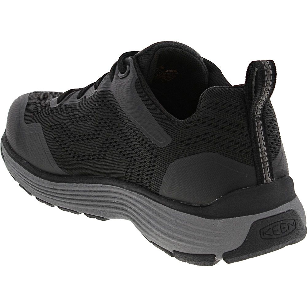 KEEN Utility Sparta 2 Non-Safety Toe Work Shoes - Womens Steel Grey Black Back View