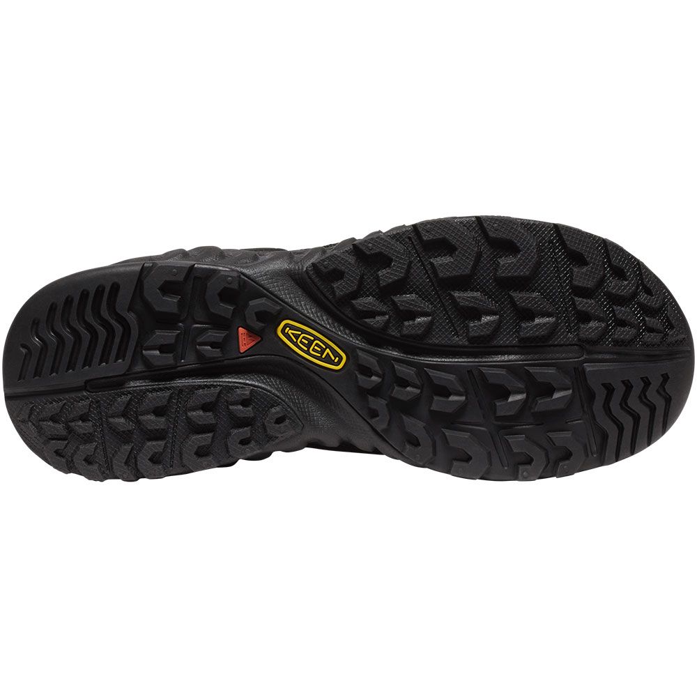 KEEN Nxis Evo Waterproof Hiking Shoes - Womens Black Maple Sole View