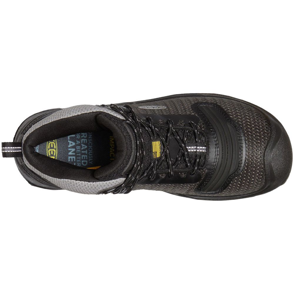 KEEN Durand Evo Wp Hiking Boots - Mens Black Magnet Back View