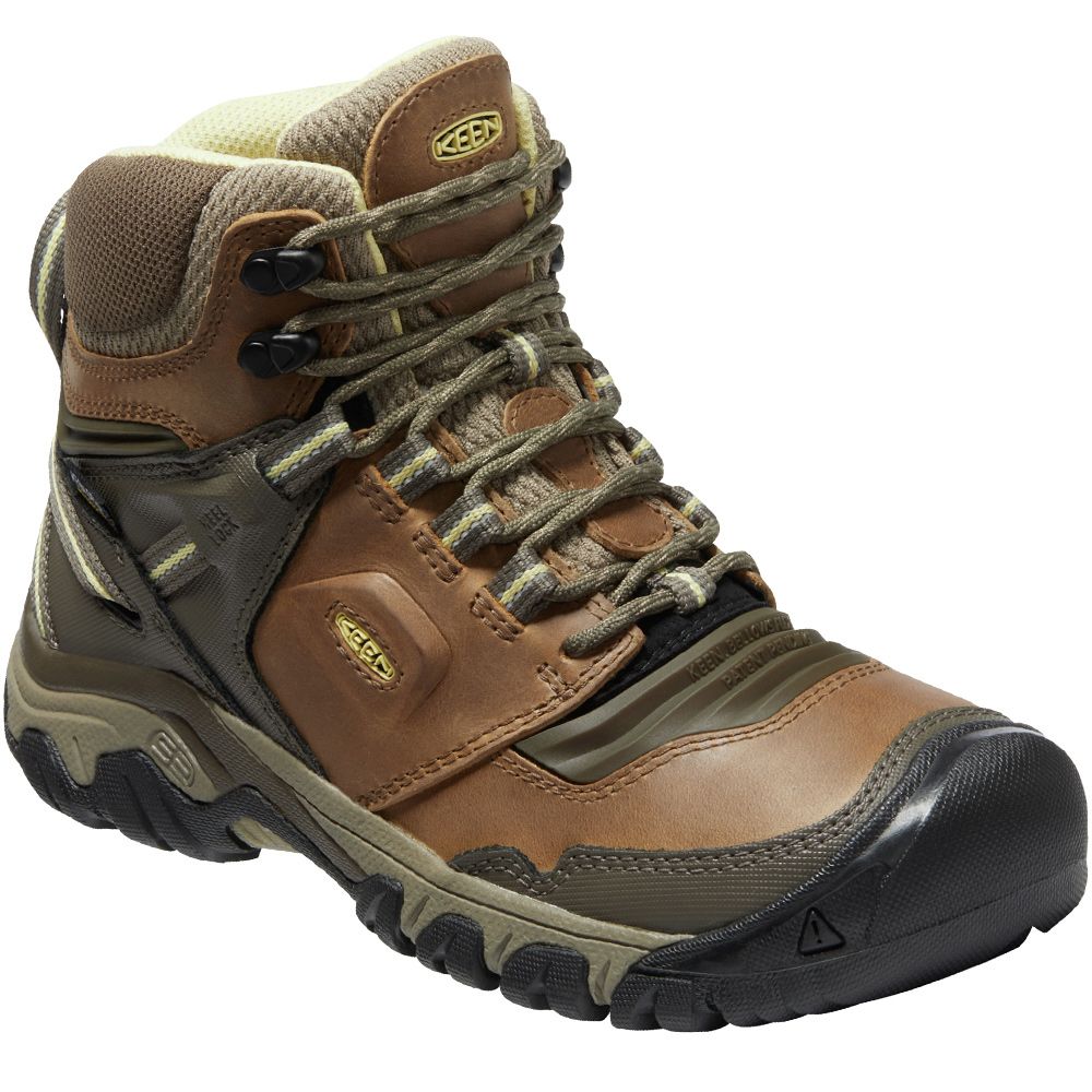 KEEN Ridge Flex Wp Boot Hiking Boots - Womens Safari Custard