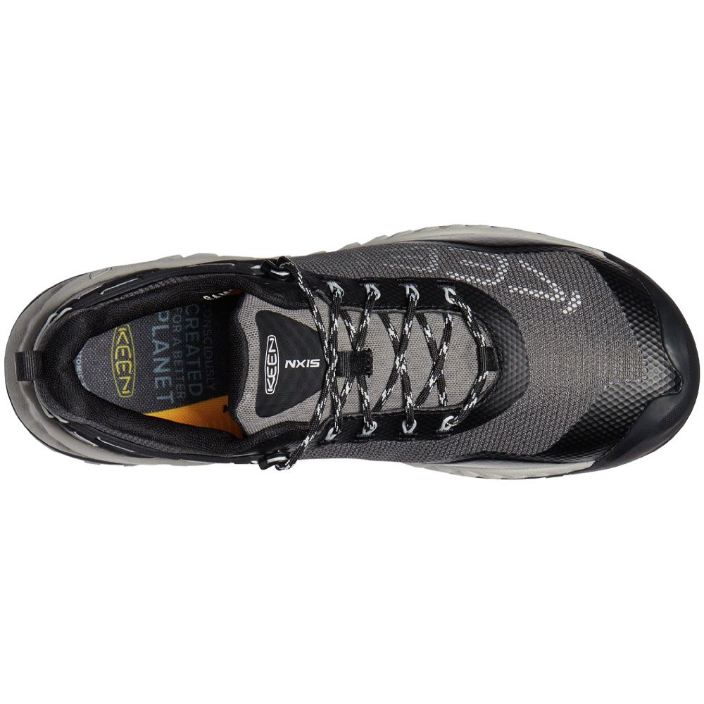 KEEN Nxis Evo Wp Hiking Shoes - Mens Magnet Vapor Back View
