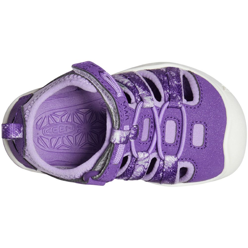 KEEN Moxie Toddler Sandals Multi English Lavender Back View