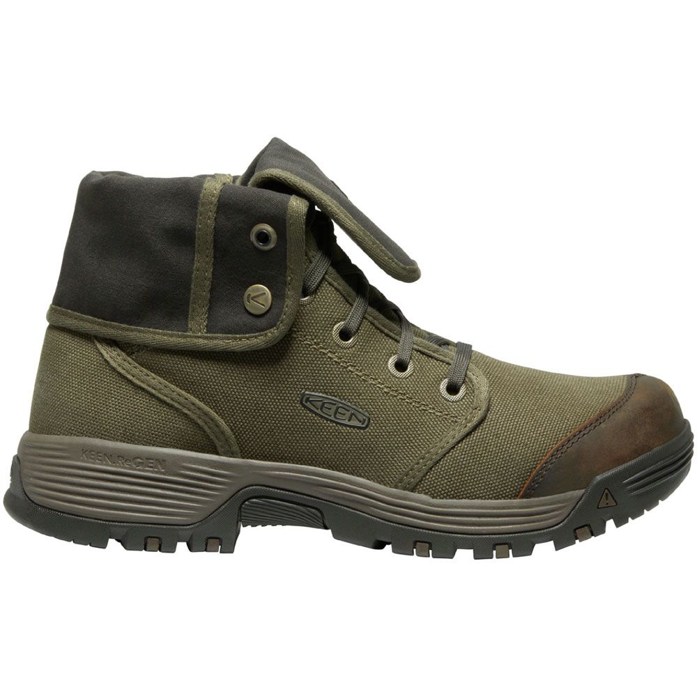 KEEN Utility Roswell Md Non-Safety Toe Work Boots - Mens Military Olive Black Olive