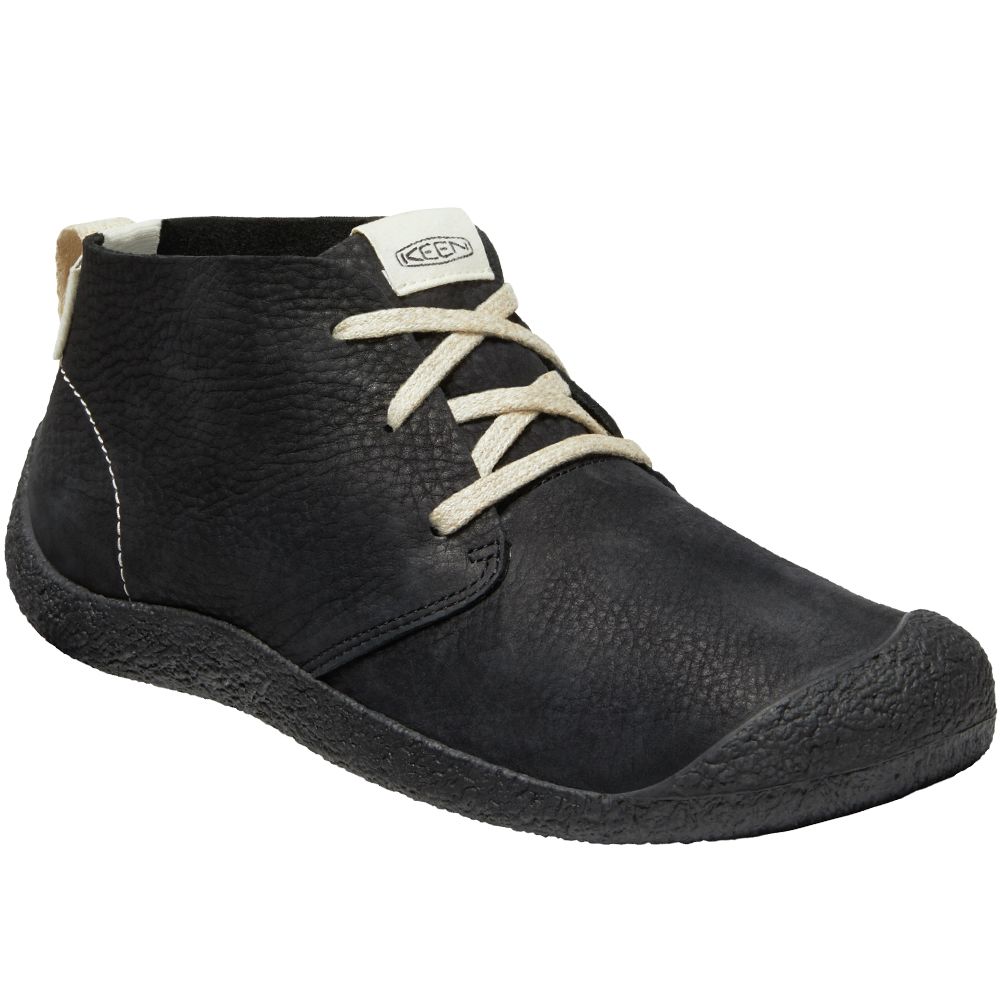 KEEN Mosey Leather Chukka Lace Up Casual Shoes - Mens Black