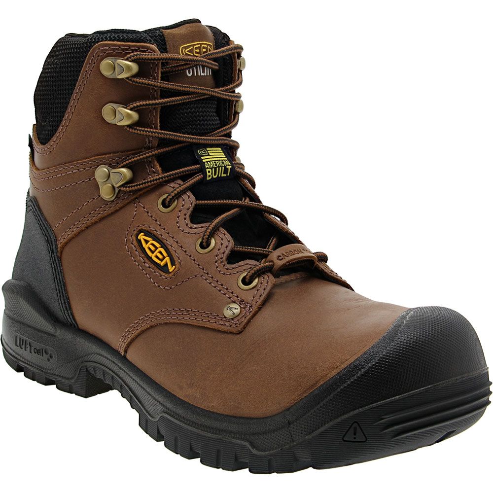KEEN Utility Independence Composite Toe Work Boots - Mens Dark Earth Black