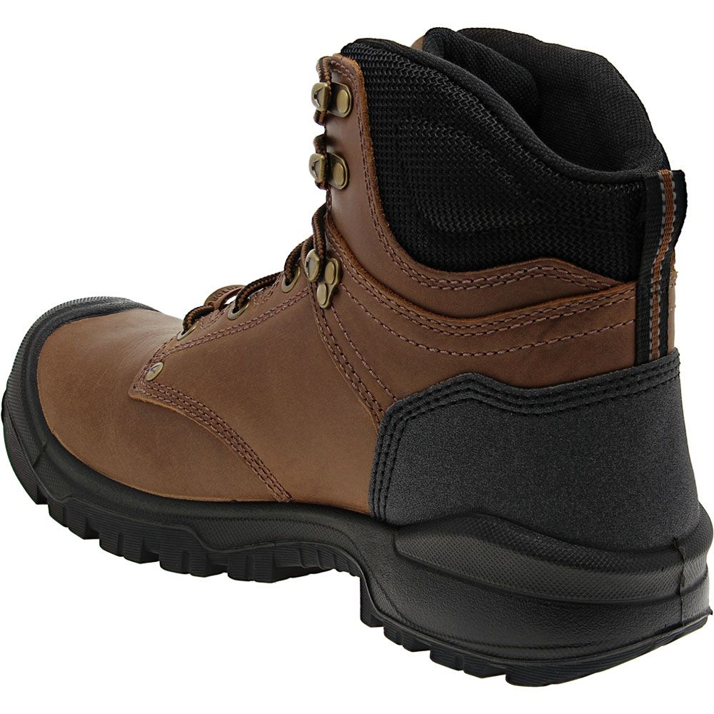 KEEN Utility Independence Composite Toe Work Boots - Mens Dark Earth Black Back View