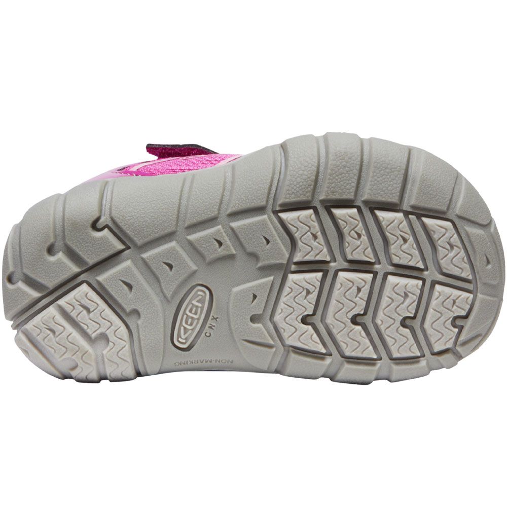 KEEN Chandler II CNX Athletic Shoes - Baby Toddler Festival Fuchsia Ibis Rose Sole View