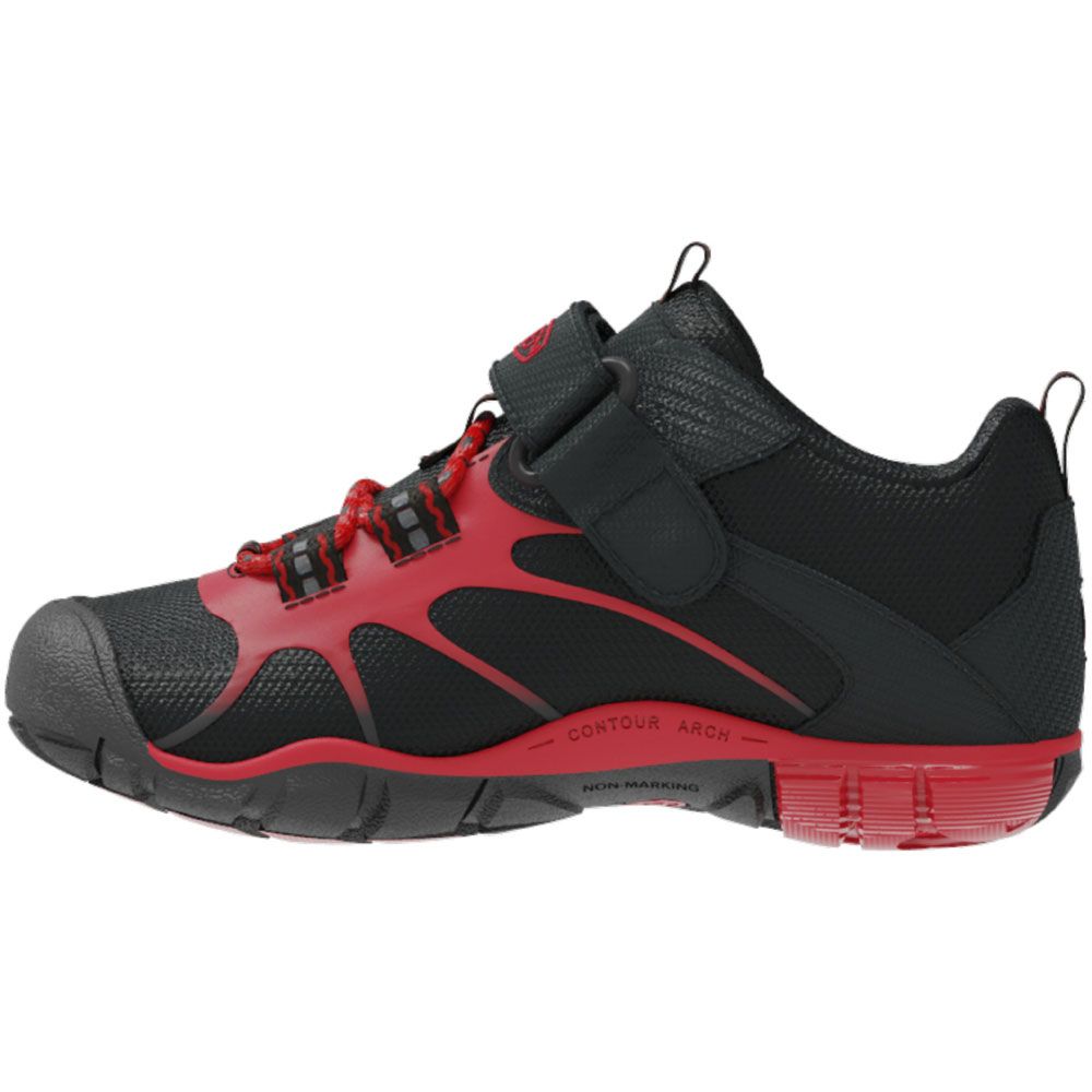 KEEN Chandler II CNX Athletic Shoes - Baby Toddler Black Red Carpet Back View