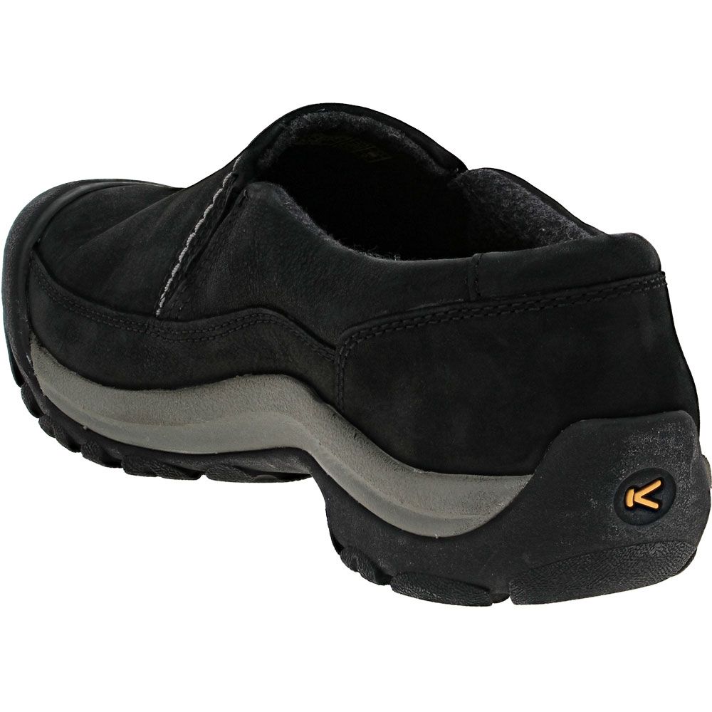 KEEN Kaci 3 Winter Slip On Winter Boots - Womens Black Steel Grey Back View