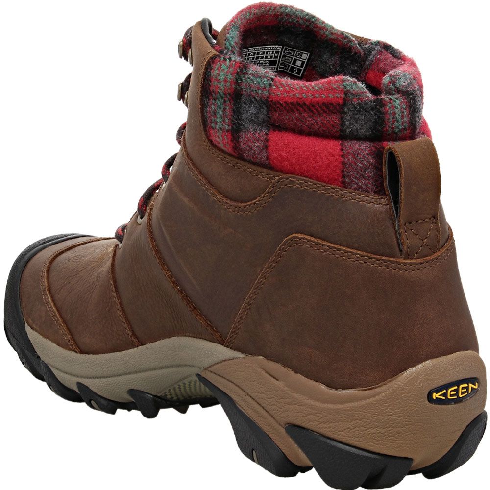 KEEN Targhee 2 Winter Boot Winter Boots - Mens Dark Earth Red Plaid Back View