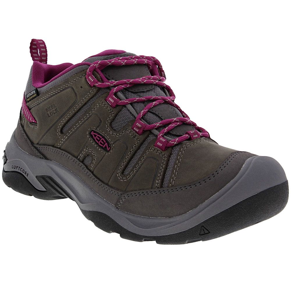 KEEN Circadia Waterproof Womens Hiking Shoes Steel Grey