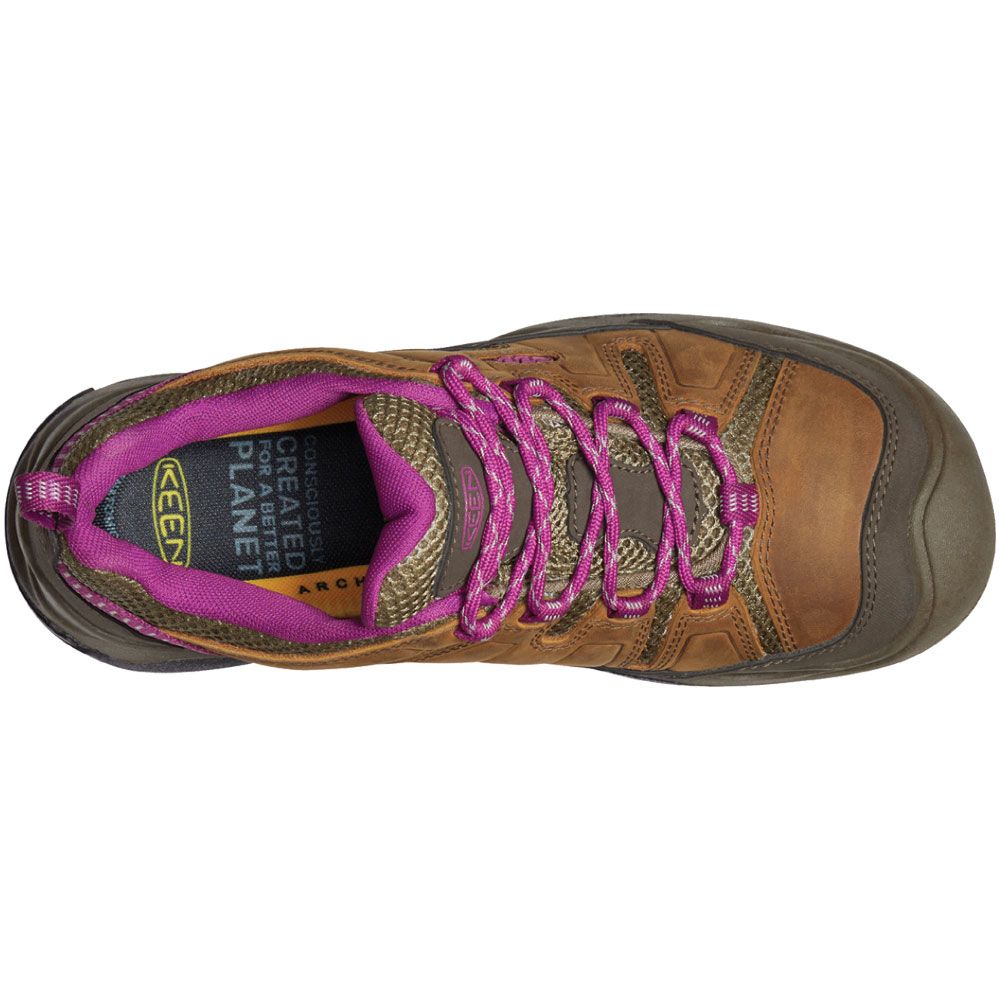 KEEN Circadia Vent Hiking Shoes - Womens Syrup Boysenberry Back View