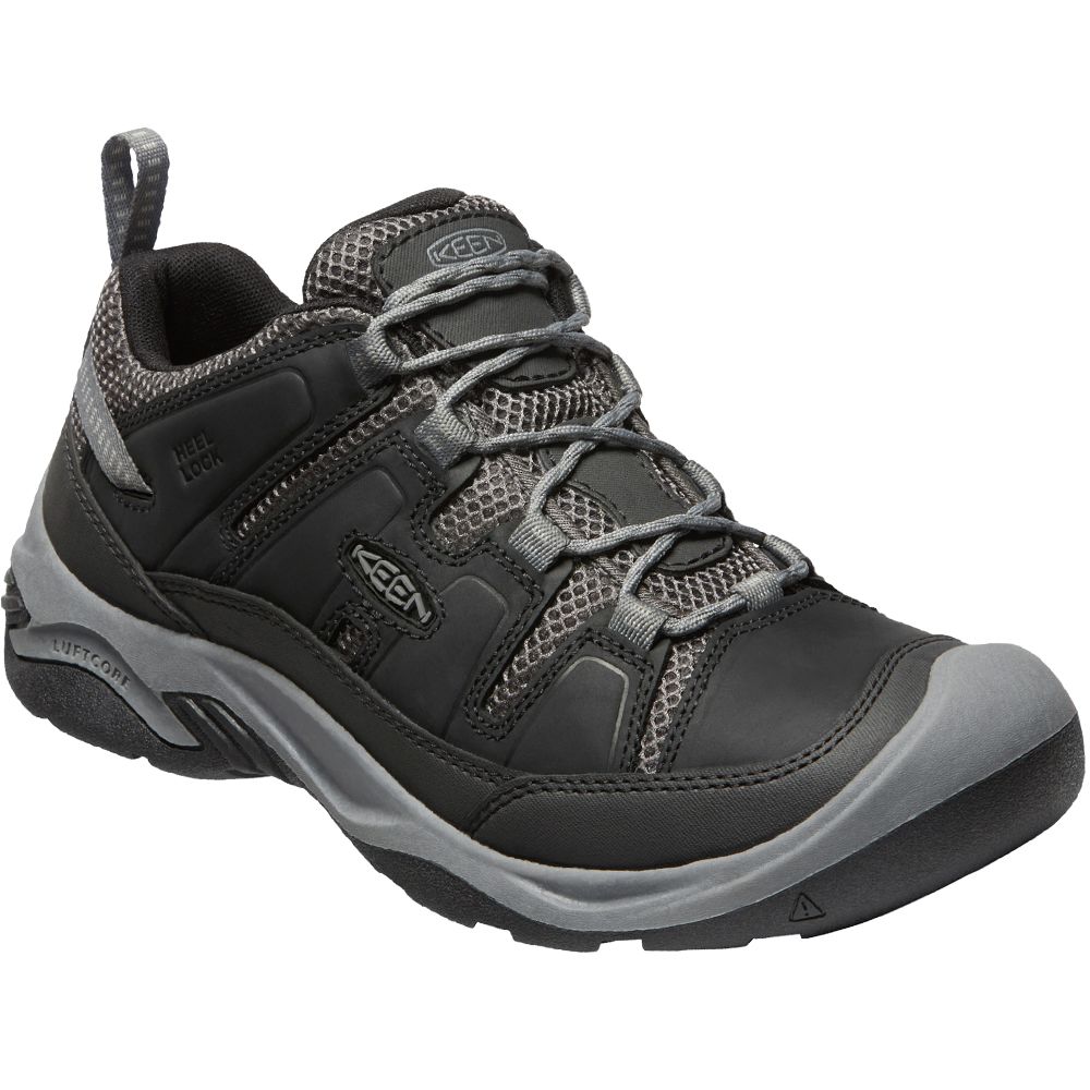 KEEN Circadia Vent Hiking Shoes - Mens Black Steel Grey