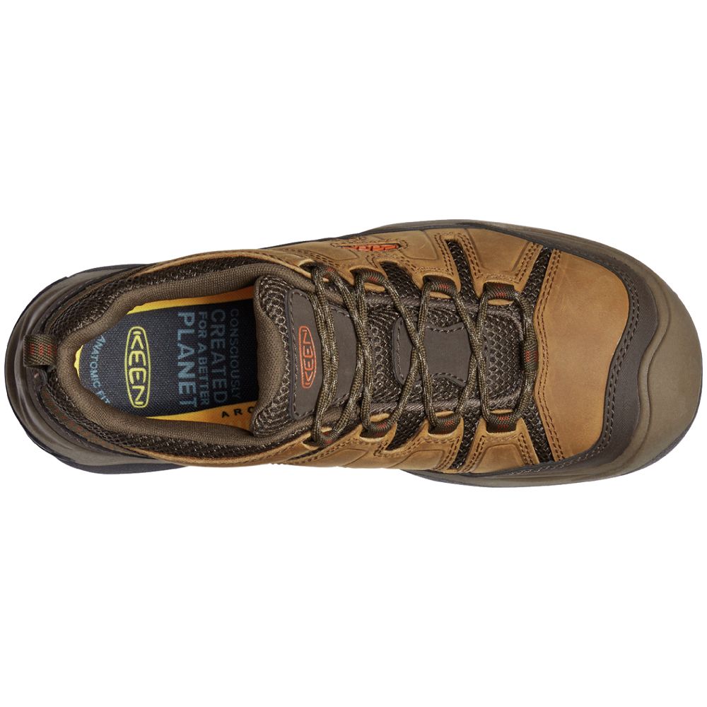 KEEN Circadia Vent Hiking Shoes - Mens Bison Potters Clay Back View