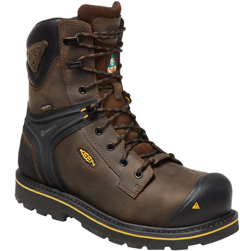 KEEN CSA Abitibi II Boot Safety Toe Work Boots - Mens Cascade Brown Black