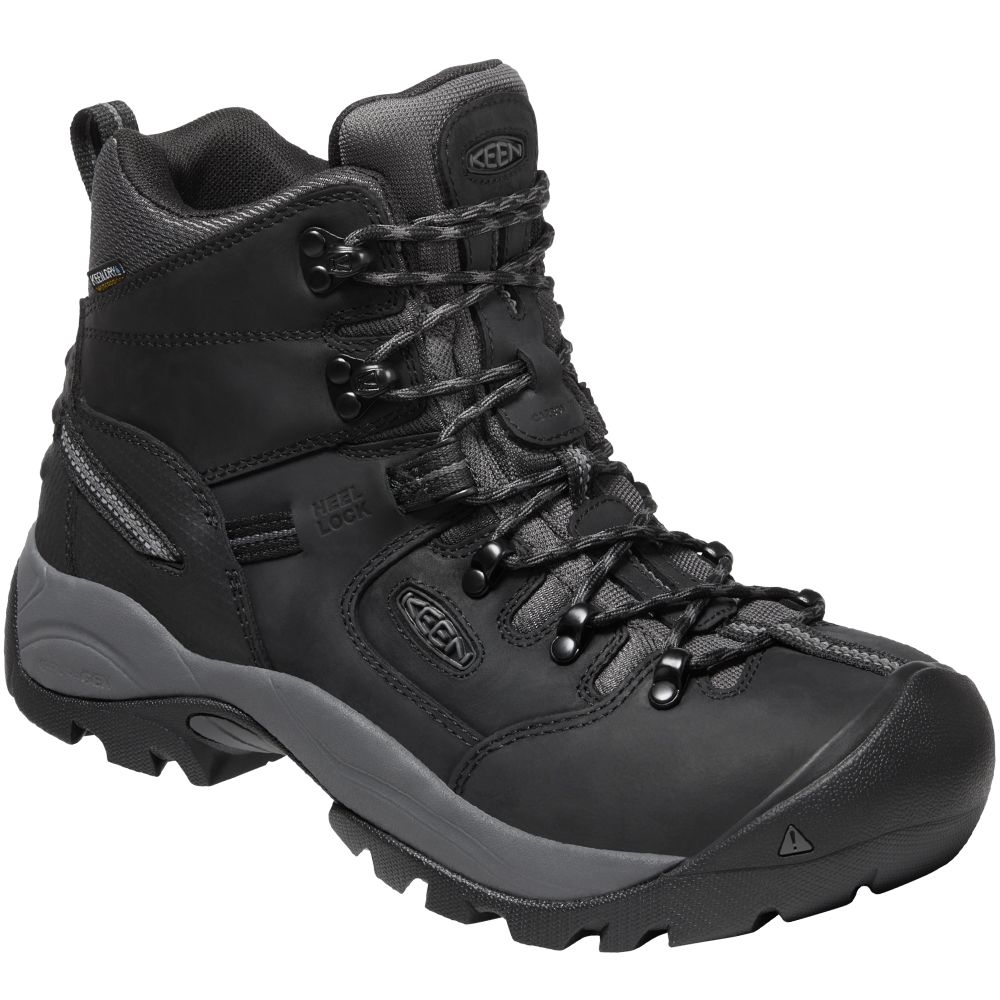 KEEN Utility Pittsburgh 6in Wp Ct Composite Toe Work Boots - Mens Black Forged Iron