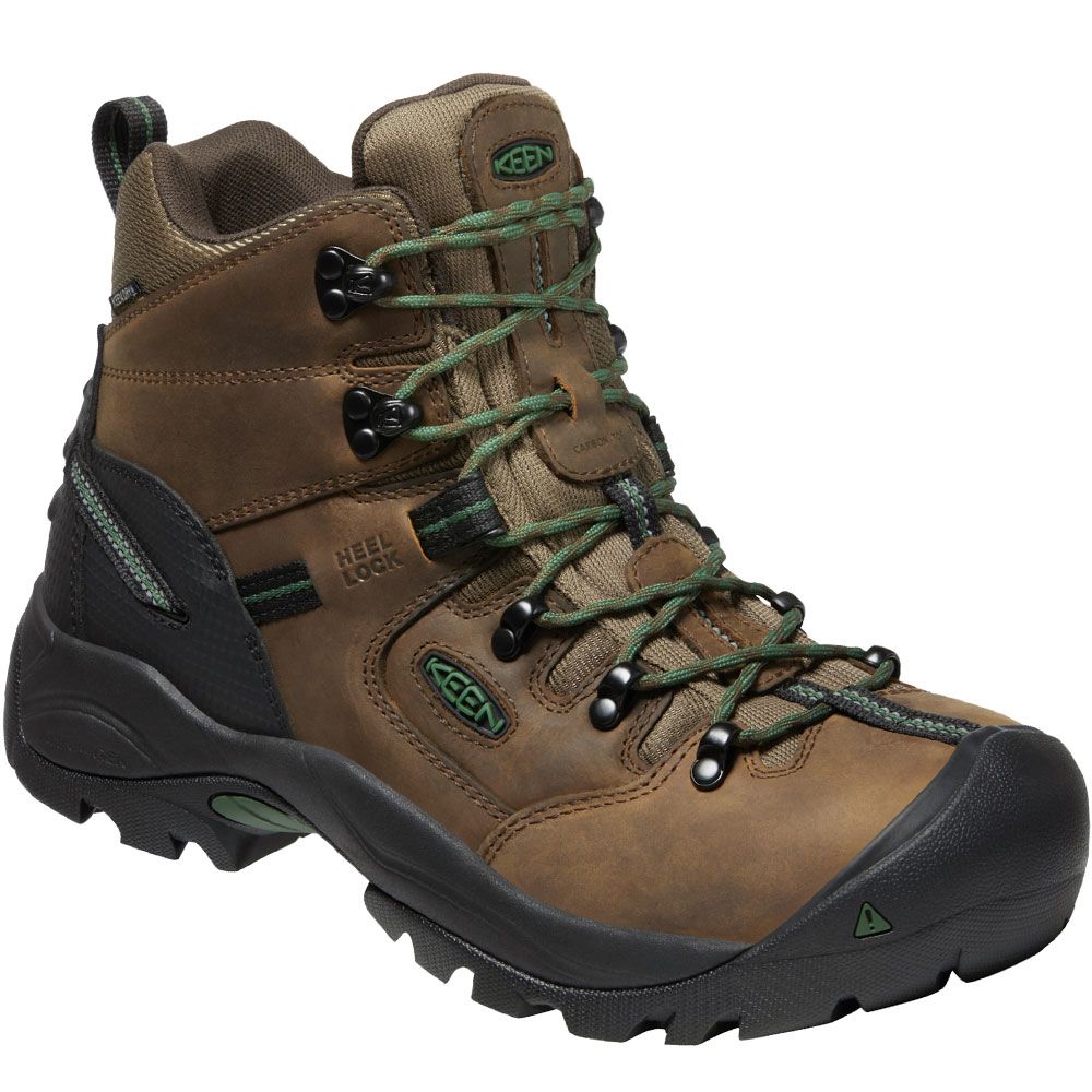 KEEN Utility Pittsburgh Energy Composite Toe Work Boots - Mens Cascade Brown Greener Pastures