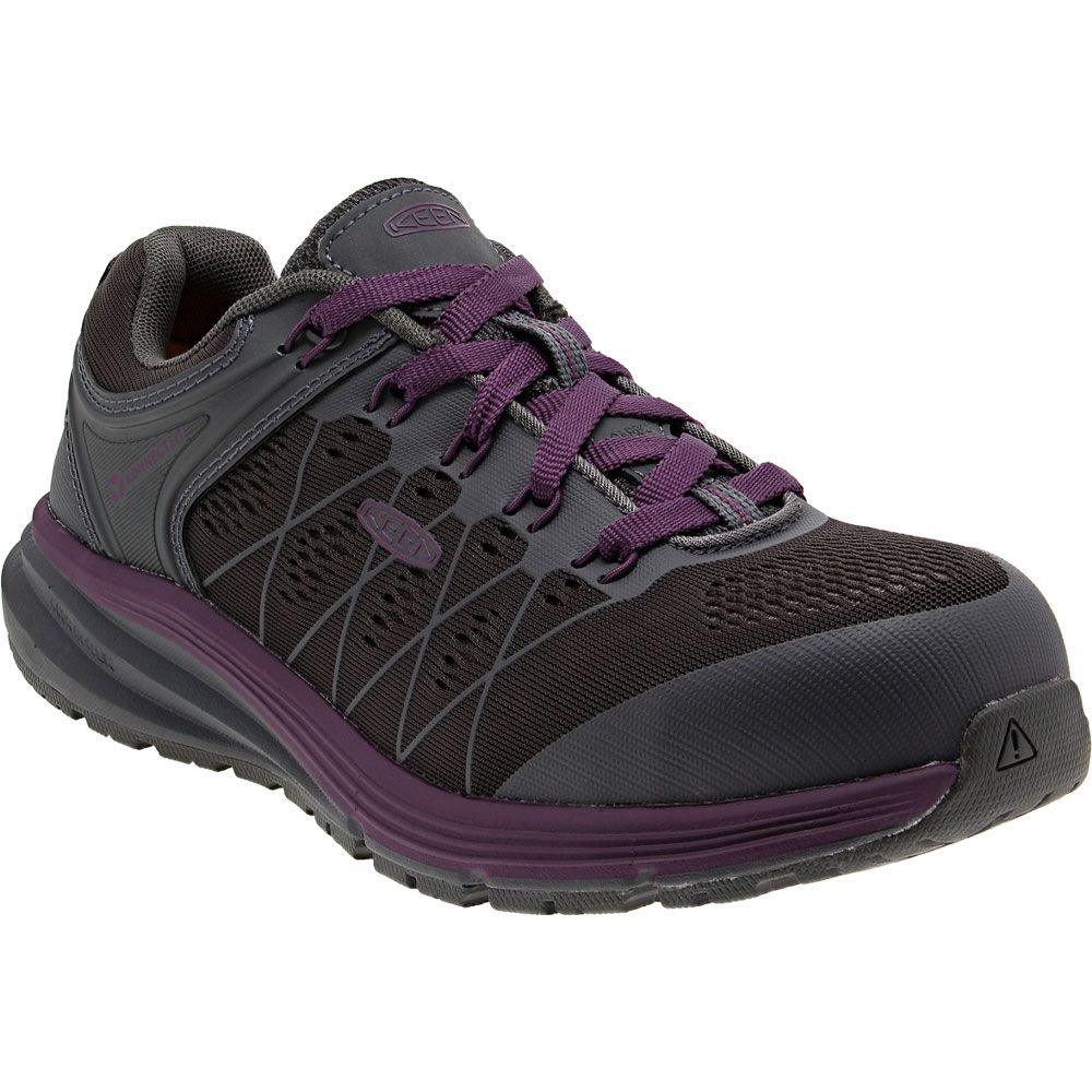 KEEN Utility Vista Energy Composite Toe Work Shoes - Womens Magnet Prune Purple