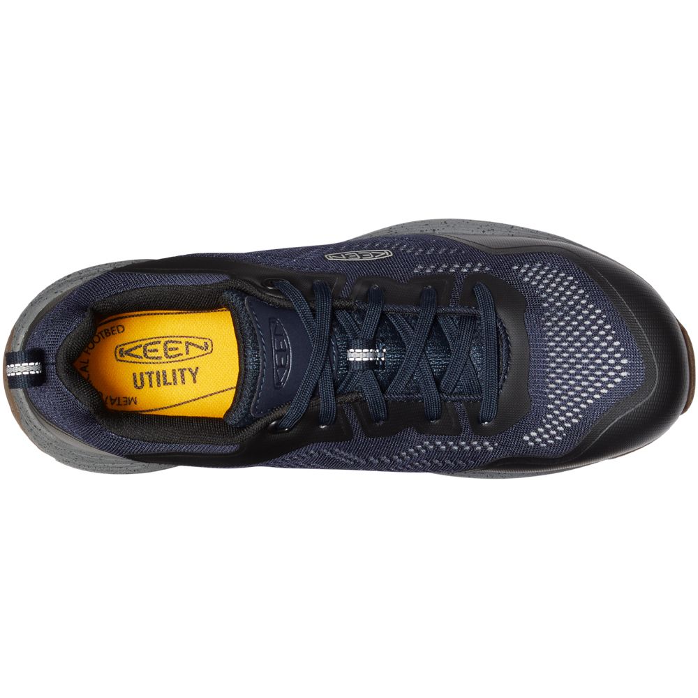 KEEN Utility Sparta 2 Safety Toe Work Shoes - Mens Sky Captain Vapor Back View