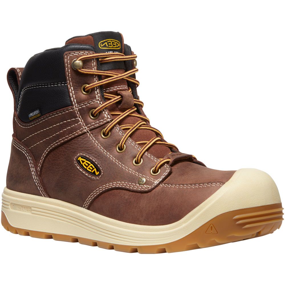 KEEN Utility Fort Wayne 6in Wp Ct Composite Toe Work Boots - Mens Tortoise Shell Gum