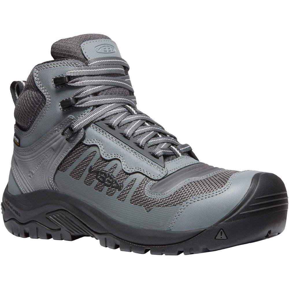 KEEN Utility Reno Wp Ct Mid Composite Toe Work Boots - Mens Magnet Black