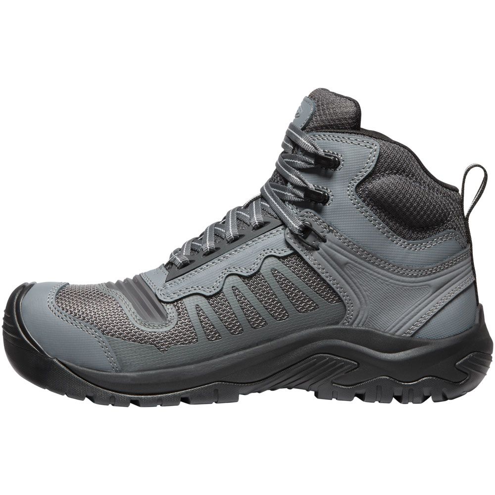 KEEN Utility Reno Wp Ct Mid Composite Toe Work Boots - Mens Magnet Black Back View