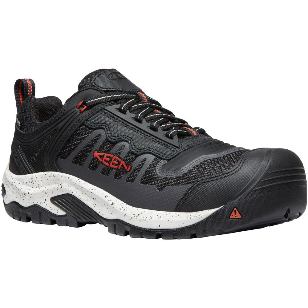 KEEN Utility Reno Kbf Wp Ct Composite Toe Work Shoes - Mens Red Clay Black