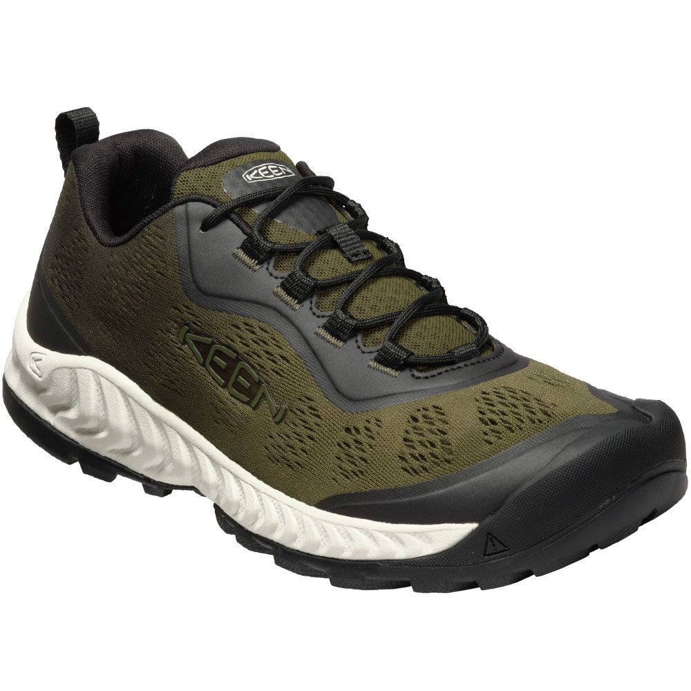 KEEN Nxis Speed Low Hiking Shoes - Mens Military Olive Ombre