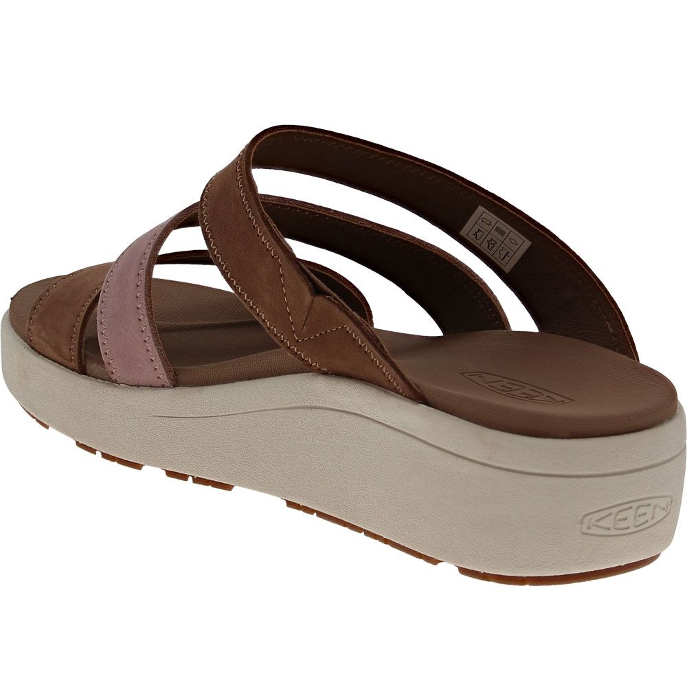 KEEN Ellecity Slide Sandals - Womens Toasted Coconut Fawn Back View