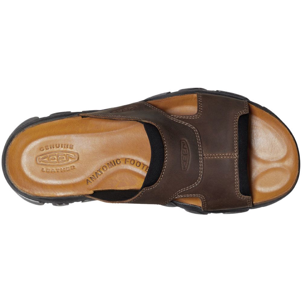 KEEN Daytona 2 Slide Sandals - Mens Bison Brown Back View