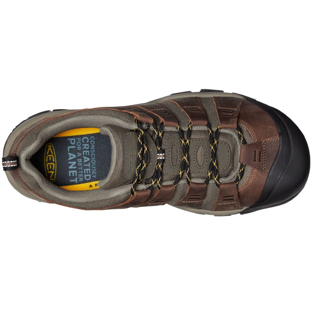 KEEN Newport Hike Hiking Shoes - Mens Toasted Coconut Old Gold Back View