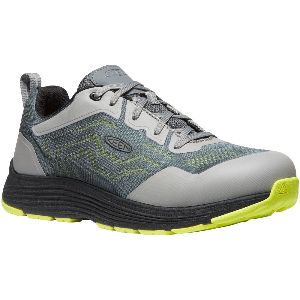 KEEN Utility Sparta 2 Esd Safety Toe Work Shoes - Mens Steel Grey Evening Primrose