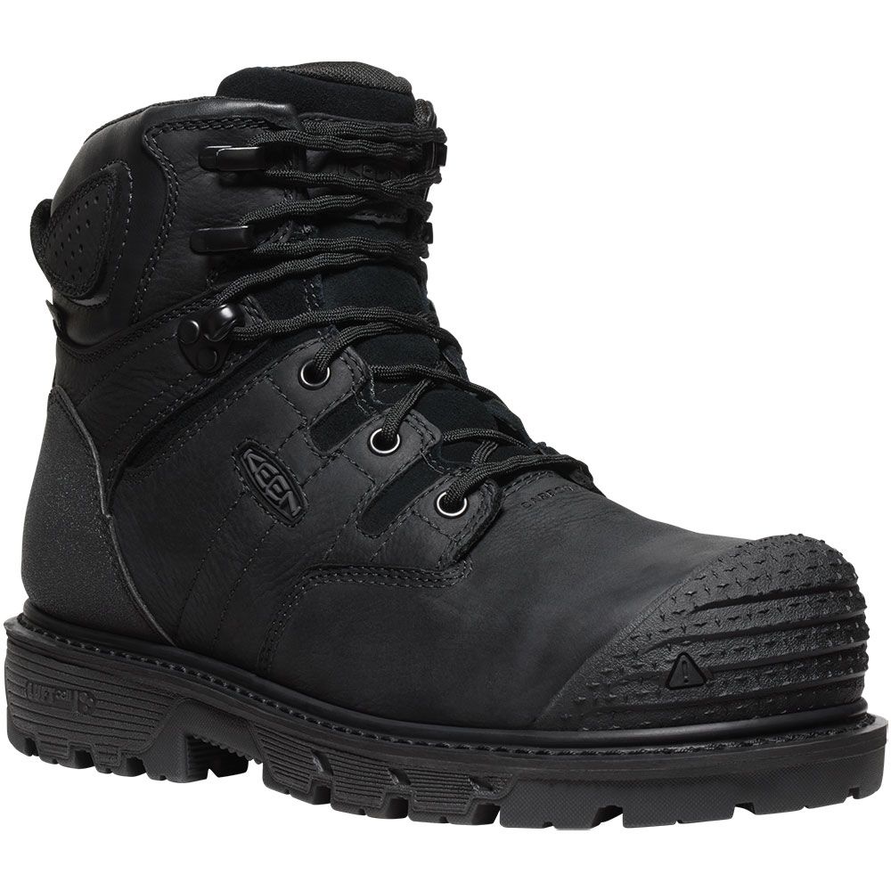 KEEN Utility Camden 6 In WP CF Composite Toe Work Boots - Mens Black