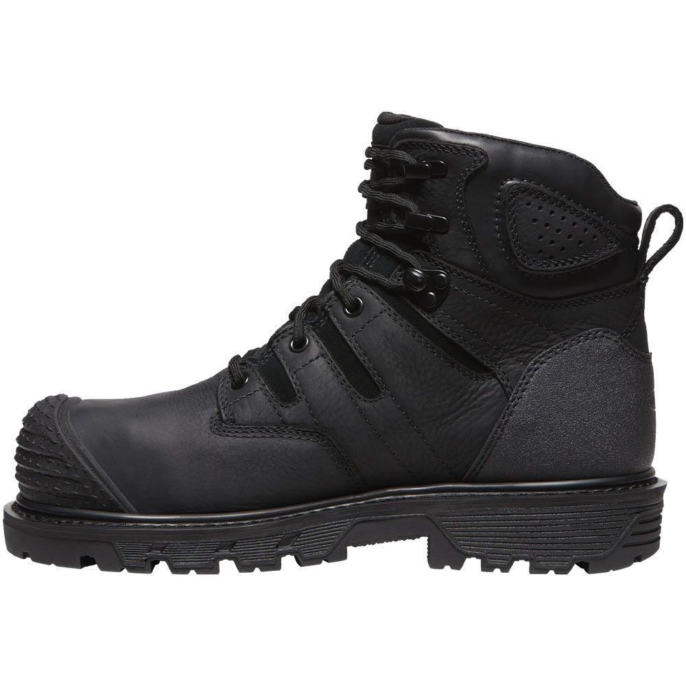 KEEN Utility Camden 6 In WP CF Composite Toe Work Boots - Mens Black Back View